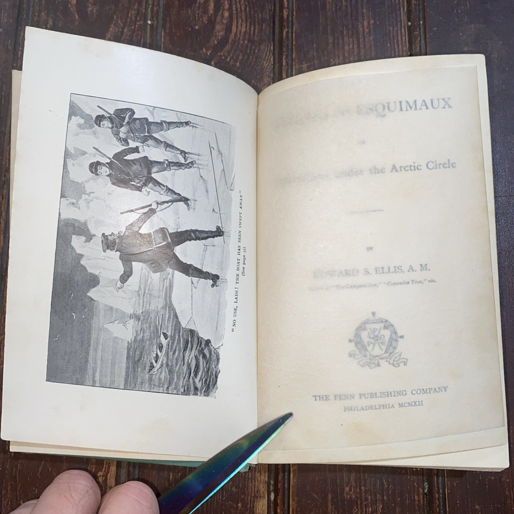 Among the Esquimaux by Edward S. Ellis (1912, HC) Eskimo Indigenous Rare Book - Picture 4 of 16